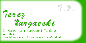 terez murgacski business card